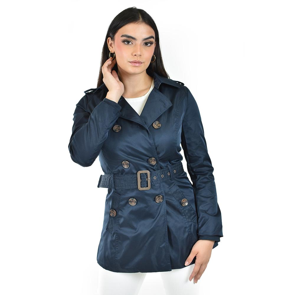 Foto 2 pulgar | Gabardina De Doble Botonadura Roman Fashion /juvenil  6749 (azul Marino) Azul Marino
