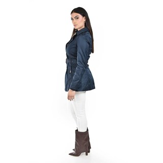 Foto 2 | Gabardina De Doble Botonadura Roman Fashion /juvenil 6749 (azul Marino) Azul Marino