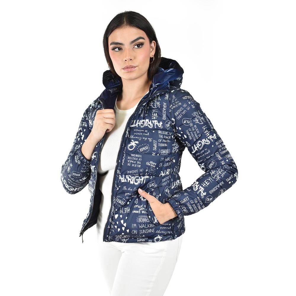 Foto 2 | Chamarra Doble Vista Con Capucha Roman Fashion /juvenil  7235 (azul Marino) Azul Marino