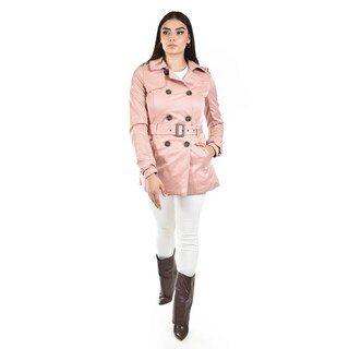 Foto 4 | Gabardina De Doble Botonadura Roman Fashion /juvenil 6749 (palo De Rosa) Rosa