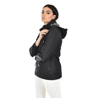 Foto 2 | Chamarra Ligera Con Capucha Desmontable Roman Fashion /tallas Extras 24609 (negro) Negro