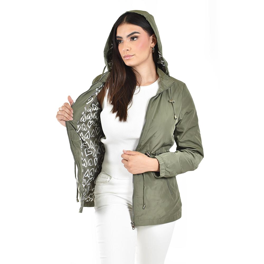 Foto 5 pulgar | Chamarra Ligera Con Capucha Desmontable Roman Fashion /tallas Extras  24609 (verde Militar) Verde Oscuro