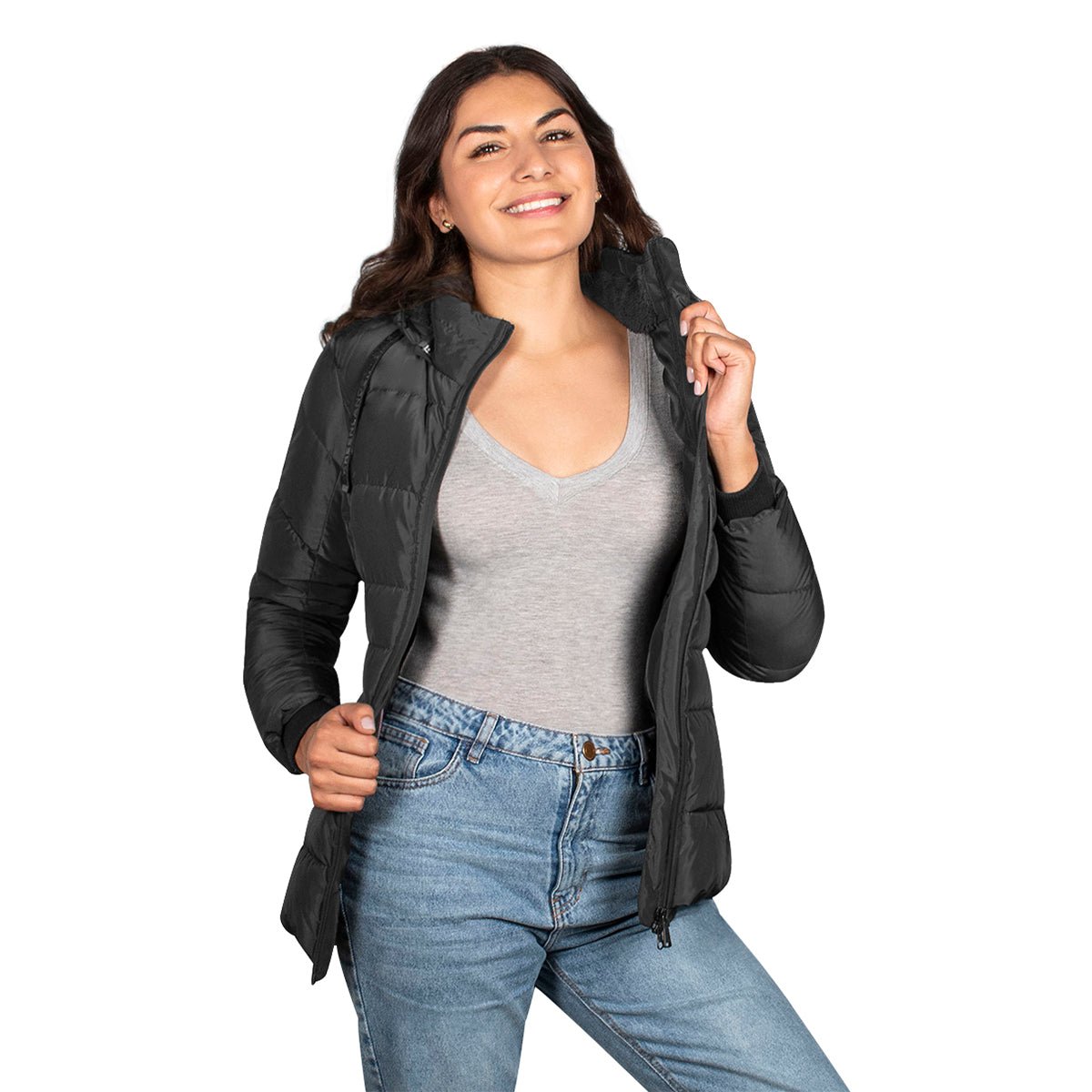 Foto 4 pulgar | Chamarra Greenlander Premium Con Capucha Desmontable Para Mujer