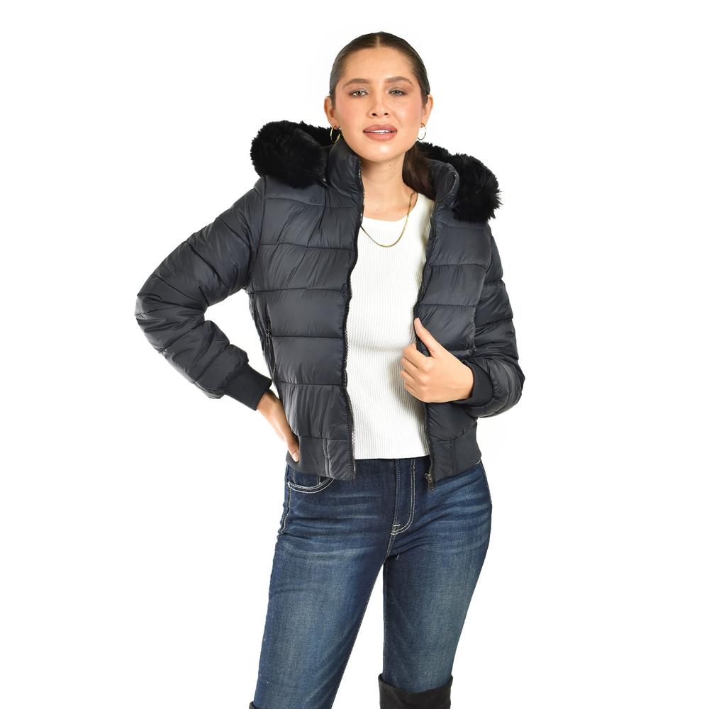 Foto 1 | Chamarra Con Capucha Desmontable Roman Fashion /juvenil  8026 (negro) Negro