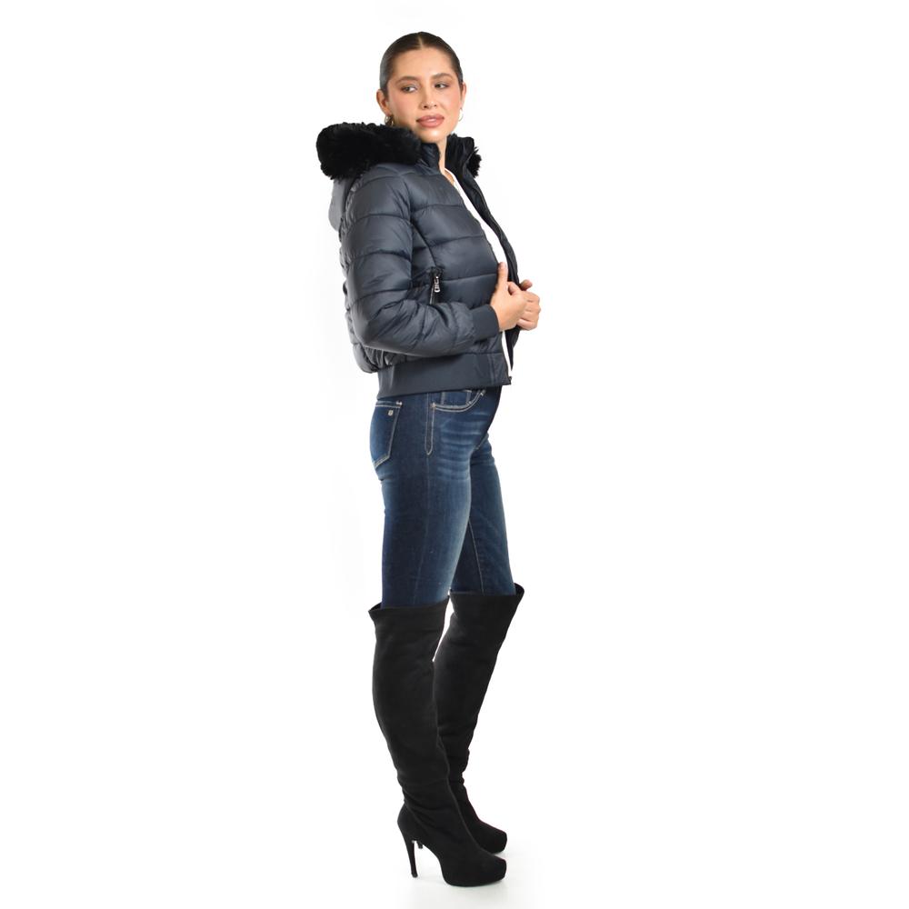 Foto 2 | Chamarra Con Capucha Desmontable Roman Fashion /juvenil  8026 (negro) Negro