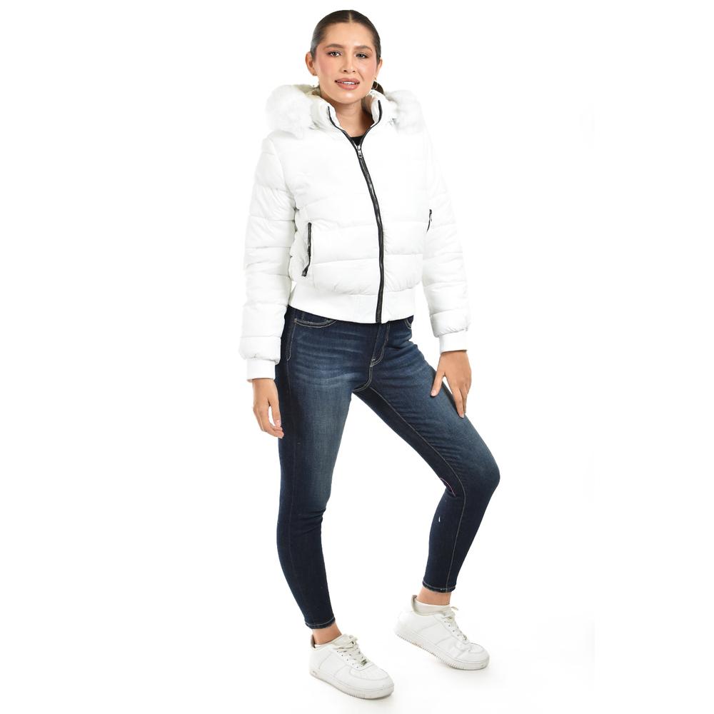 Foto 2 | Chamarra Con Capucha Desmontable Roman Fashion /juvenil  8026 (blanco) Blanco