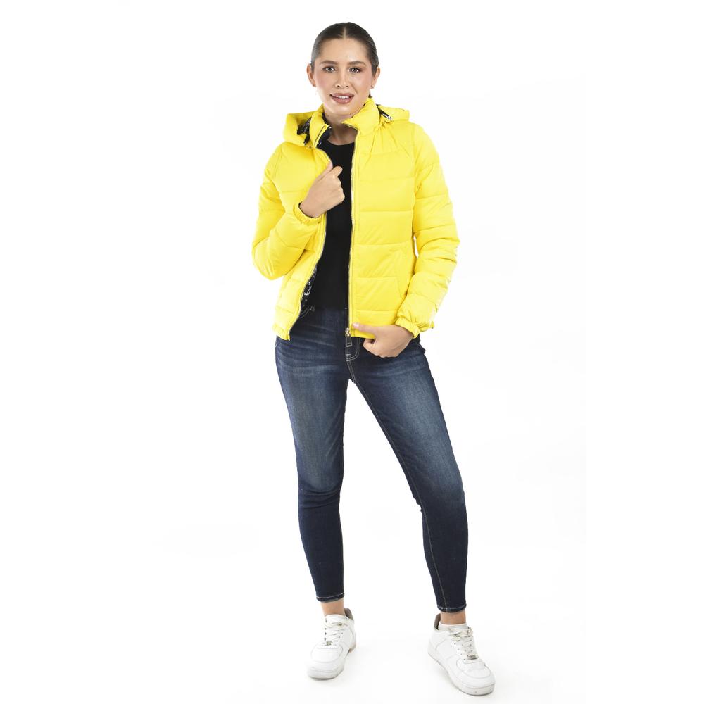 Foto 2 pulgar | Chamarra Doble Vista Con Capucha Roman Fashion /juvenil  7235 (amarillo) Amarillo