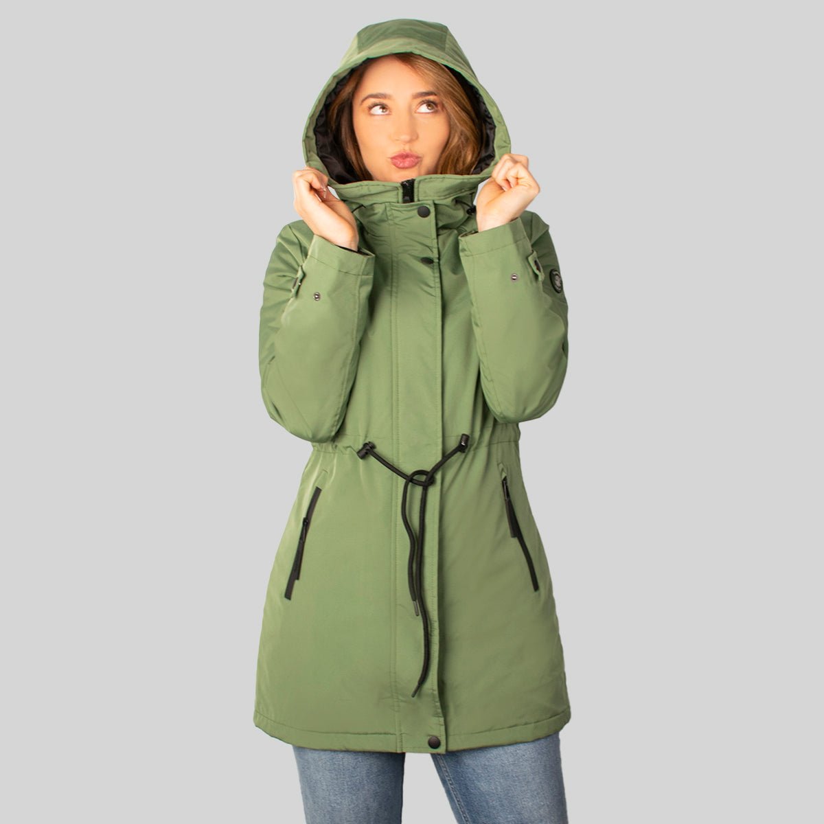Foto 1 | Chamarra con Capucha Greenlander para Mujer