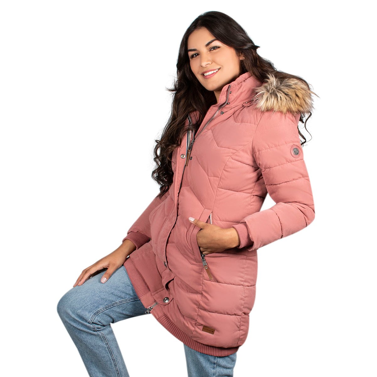 Foto 4 pulgar | Chamarra Greenlander Larga Con Capucha Desmontable Para Mujer