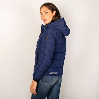 Foto 3 | Chamarra Greenlander Capitonada Con Gorro Para Mujer
