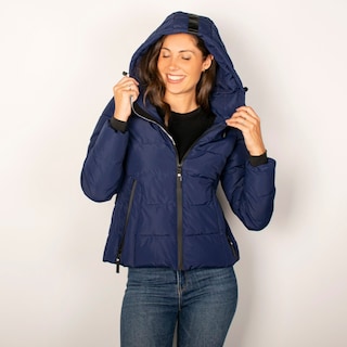 Foto 5 | Chamarra Greenlander Capitonada Con Gorro Para Mujer