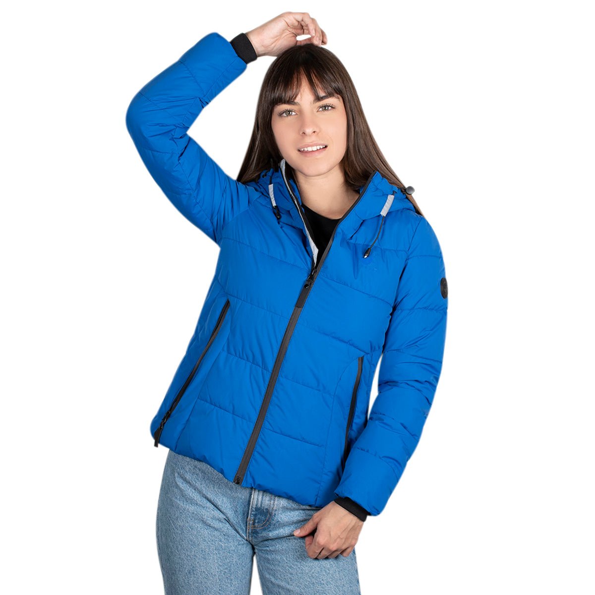 Foto 3 pulgar | Chamarra Greenlander Capitonada Con Gorro Para Mujer