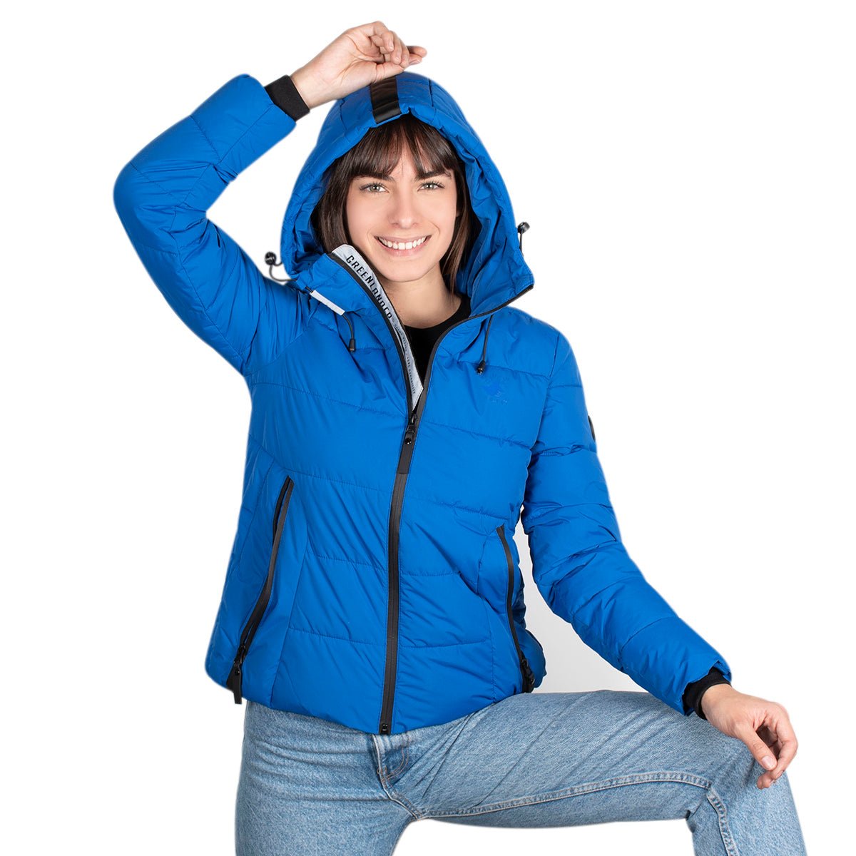 Foto 4 pulgar | Chamarra Greenlander Capitonada Con Gorro Para Mujer