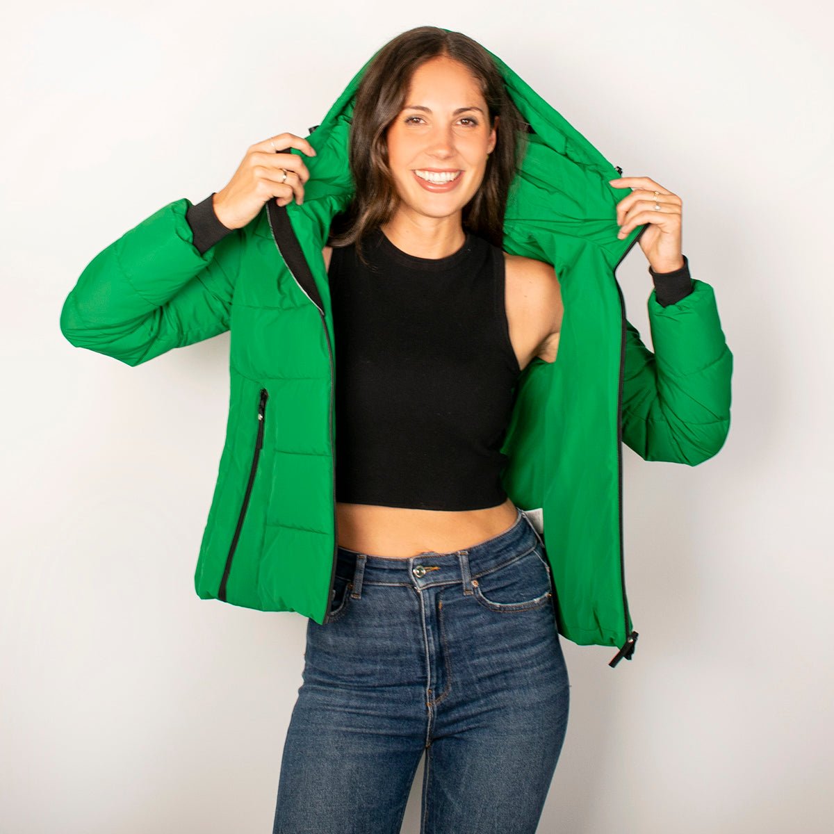 Foto 2 pulgar | Chamarra Greenlander Capitonada Con Gorro Para Mujer