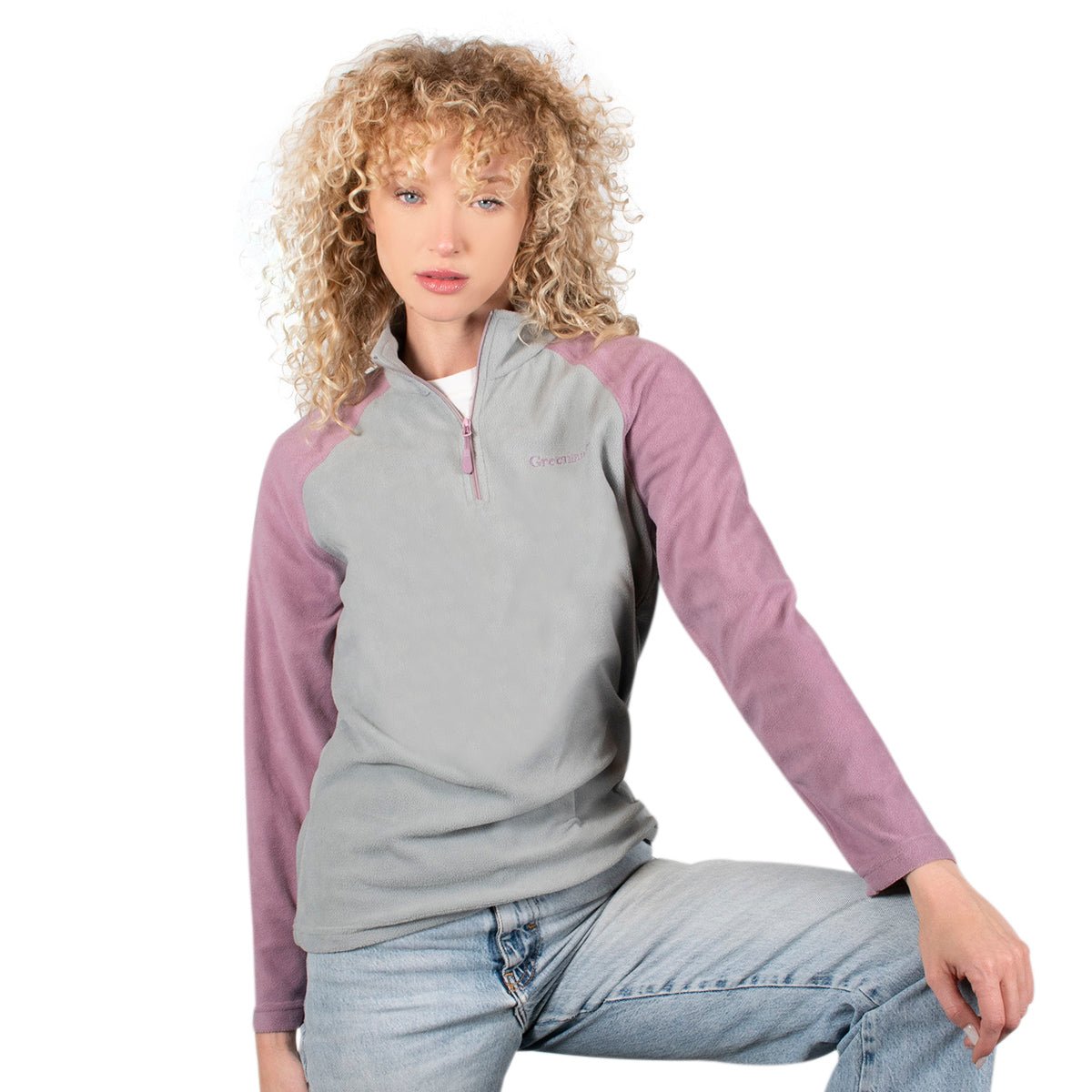 Foto 1 | Sudadera Greenlander Fleece Bicolor Para Mujer