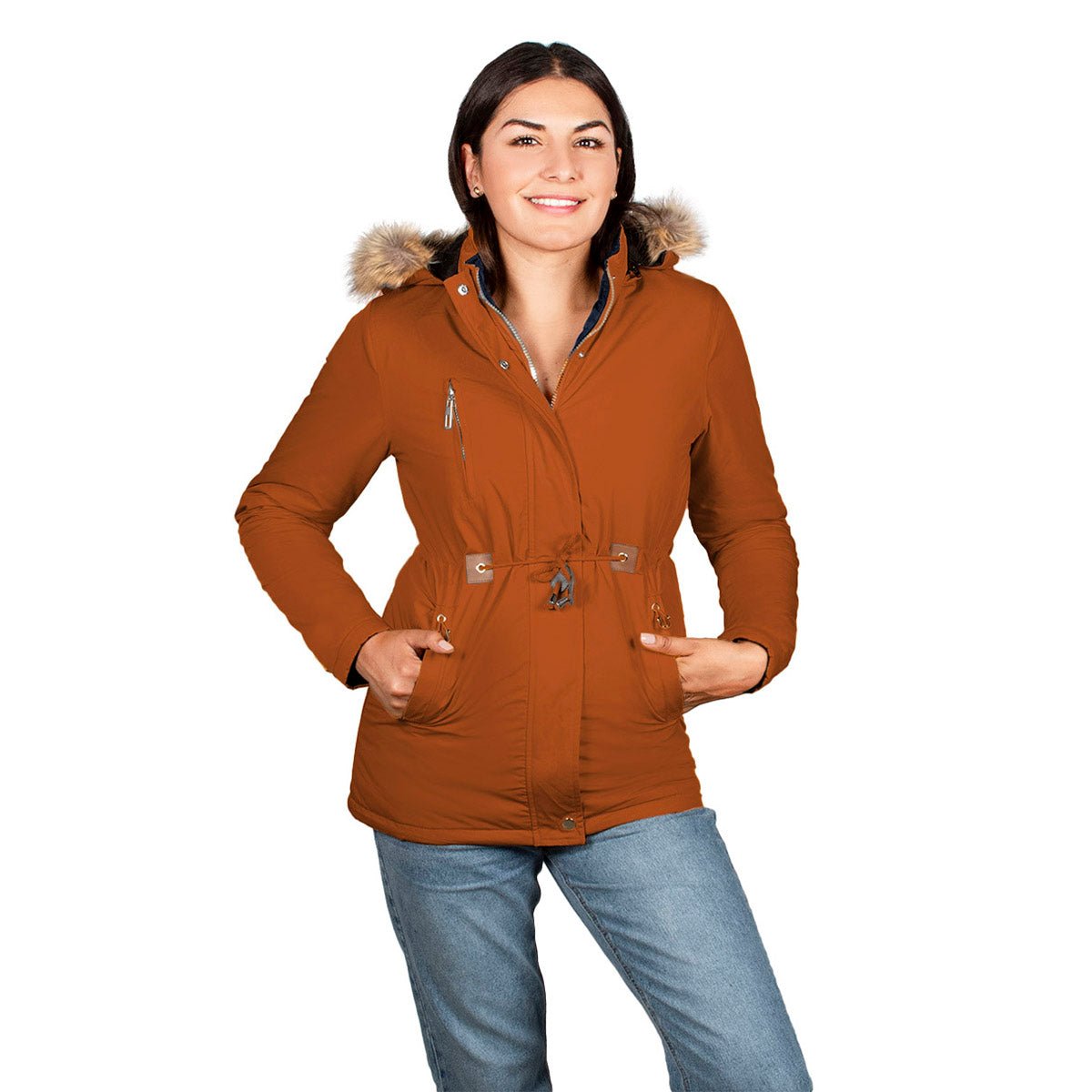 Foto 2 pulgar | Chamarra Greenlander Doble Vista Con Capucha Para Mujer