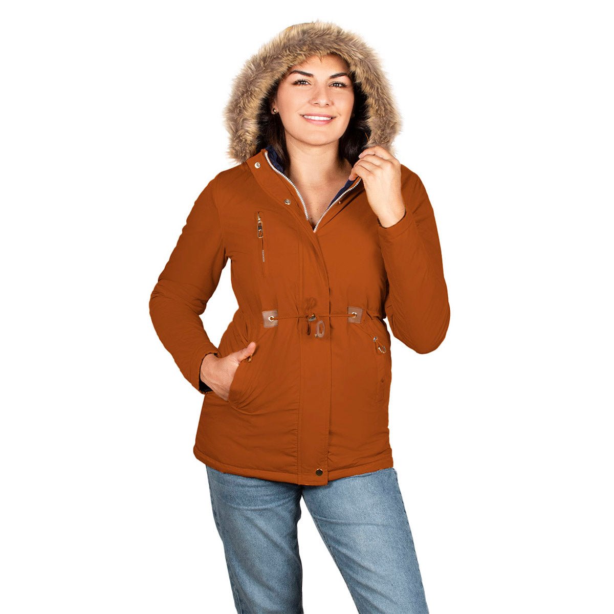 Foto 4 pulgar | Chamarra Greenlander Doble Vista Con Capucha Para Mujer