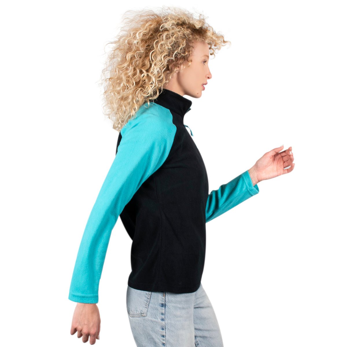 Foto 4 pulgar | Sudadera Greenlander Fleece Bicolor Para Mujer