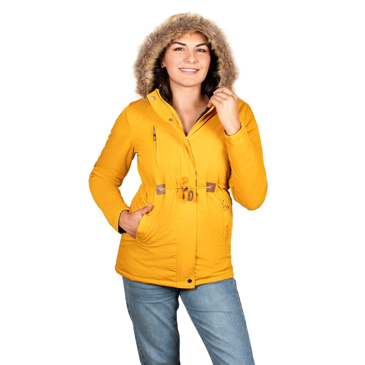 Foto 4 pulgar | Chamarra Greenlander Doble Vista Con Capucha Para Mujer