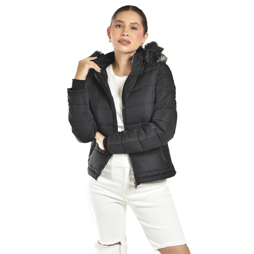 Foto 4 | Chamarra Acolchada Con Capucha Roman Fashion /juvenil  7504 (negro) Negro