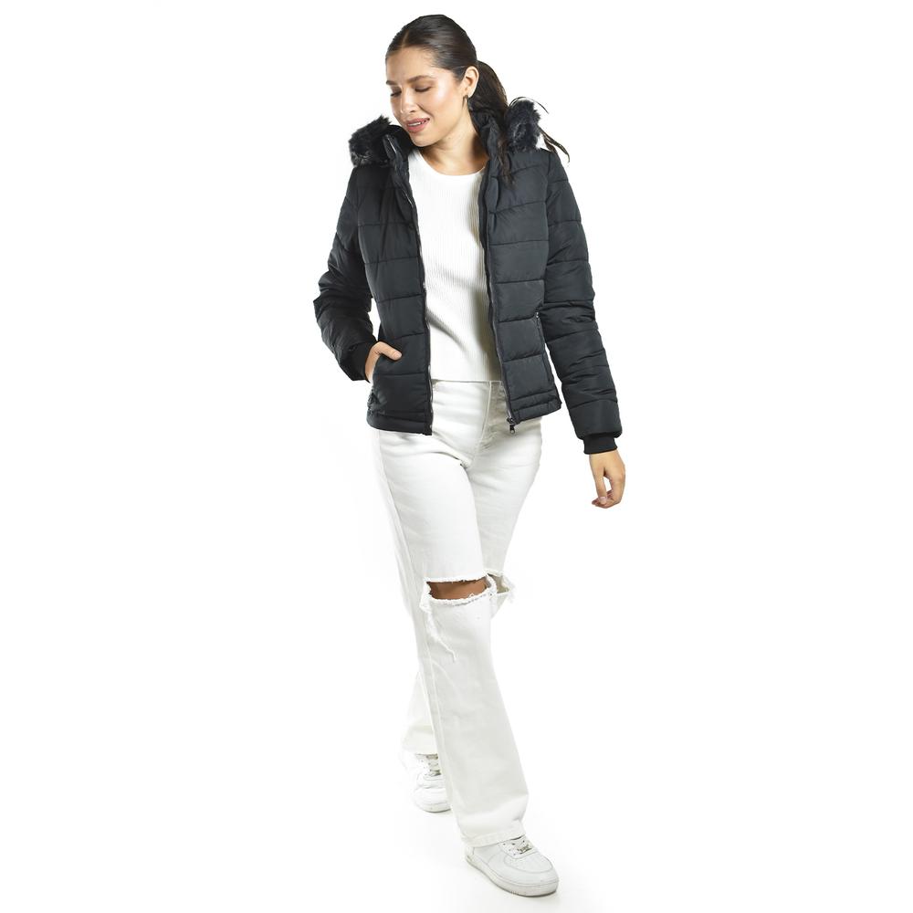 Foto 5 | Chamarra Acolchada Con Capucha Roman Fashion /juvenil  7504 (negro) Negro