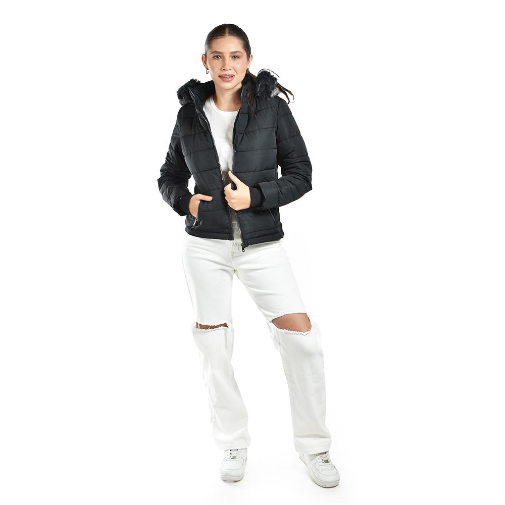 Foto 6 | Chamarra Acolchada Con Capucha Roman Fashion /juvenil  7504 (negro) Negro