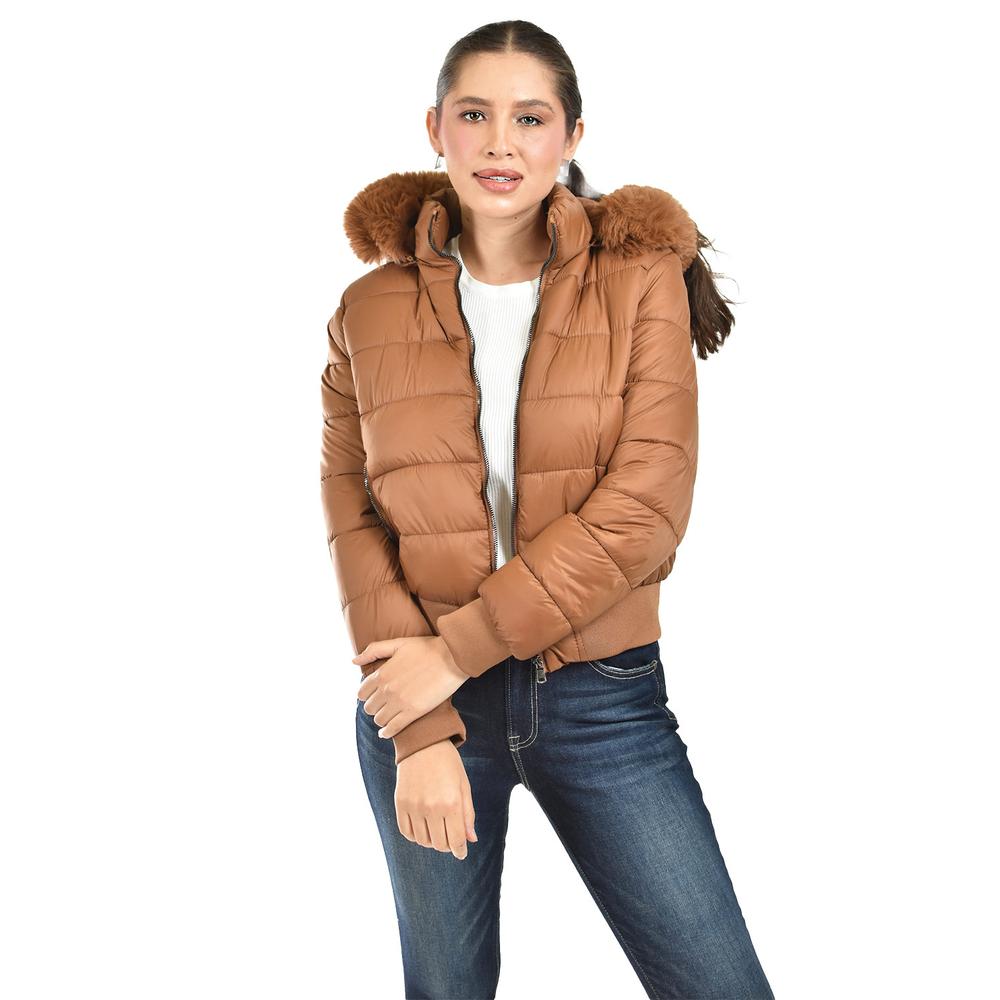 Chamarra Con Capucha Desmontable Roman Fashion /juvenil  8026 (cafe) Cafe