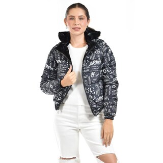 Foto 1 | Chamarra Acolchada Doble Vista Roman Fashion /juvenil 7580 (negro) Negro