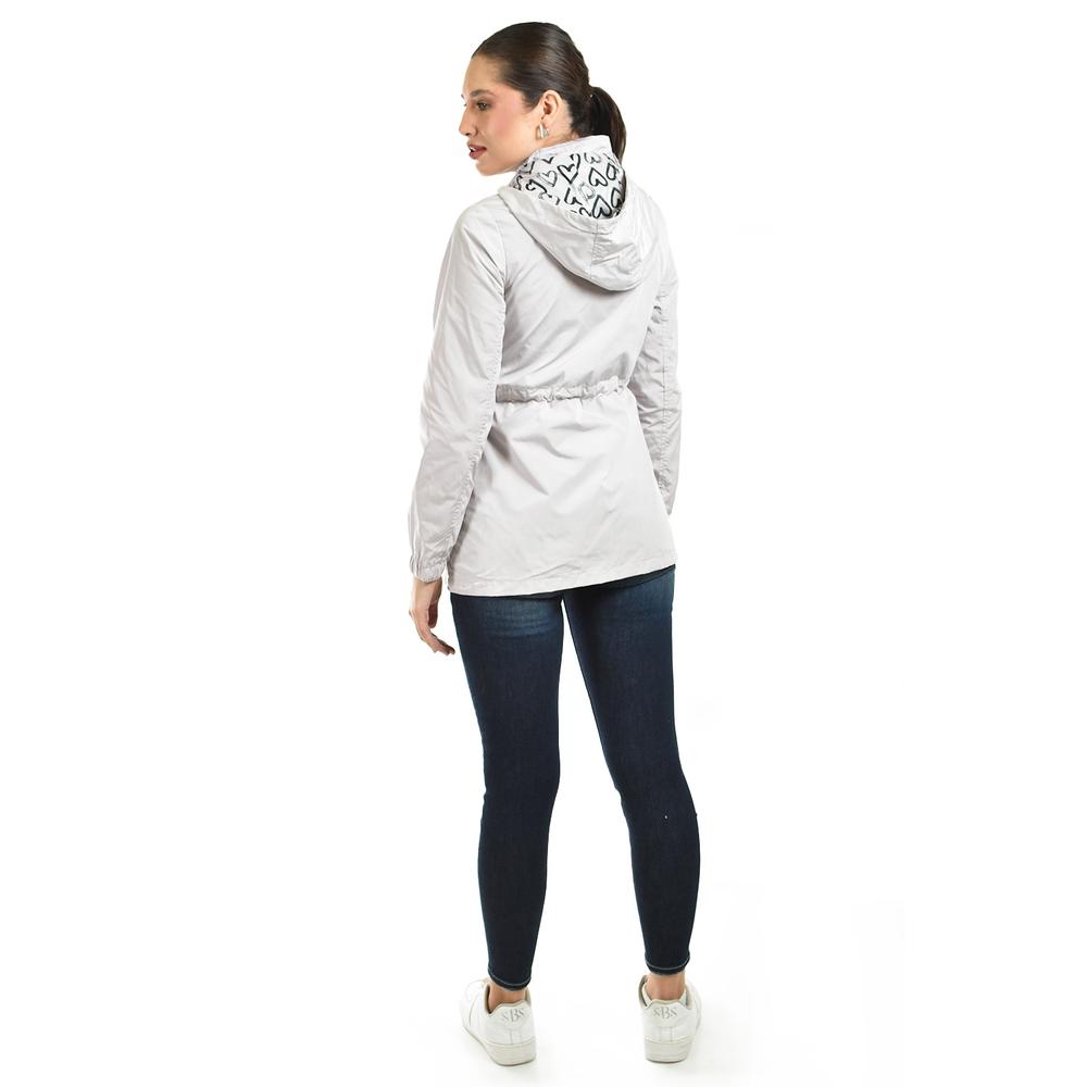 Foto 4 pulgar | Chamarra Ligera Con Capucha Desmontable Roman Fashion /tallas Extras  24609 (arena) Beige
