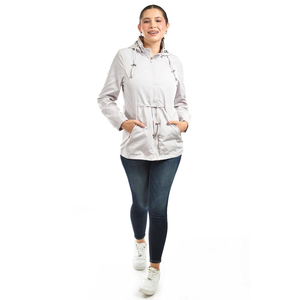 Foto 5 pulgar | Chamarra Ligera Con Capucha Desmontable Roman Fashion /tallas Extras  24609 (arena) Beige