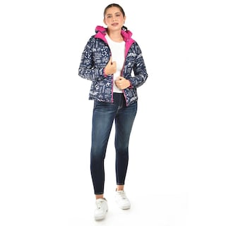 Foto 4 | Chamarra Doble Vista Con Capucha Roman Fashion /juvenil 7235 (rosa) Fucsia