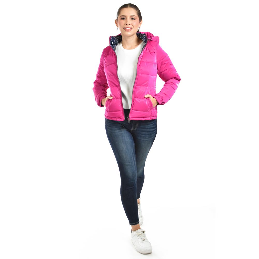 Foto 5 | Chamarra Doble Vista Con Capucha Roman Fashion /juvenil  7235 (rosa) Fucsia