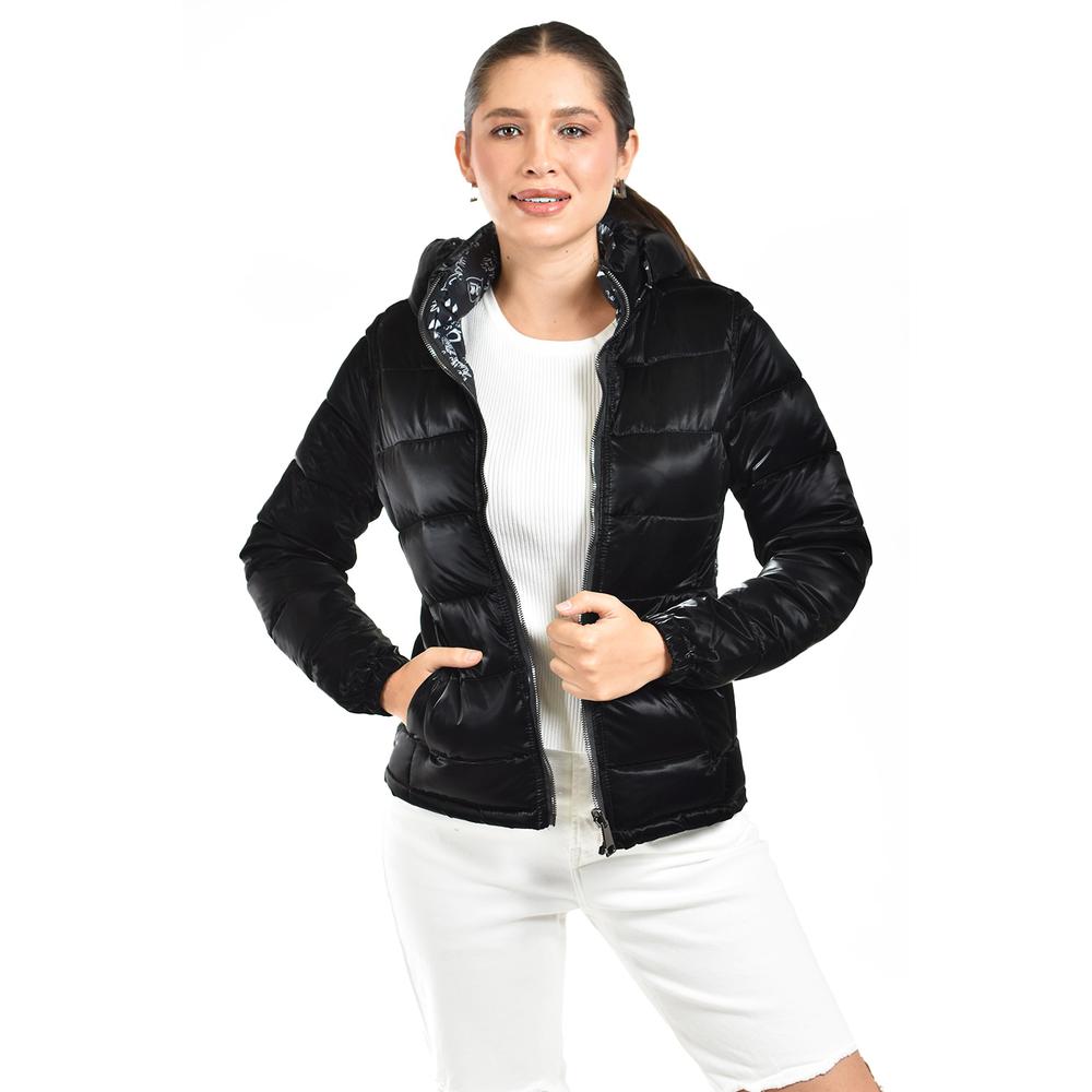 Foto 2 pulgar | Chamarra Doble Vista Con Capucha Roman Fashion /juvenil  7235 (negro) Negro