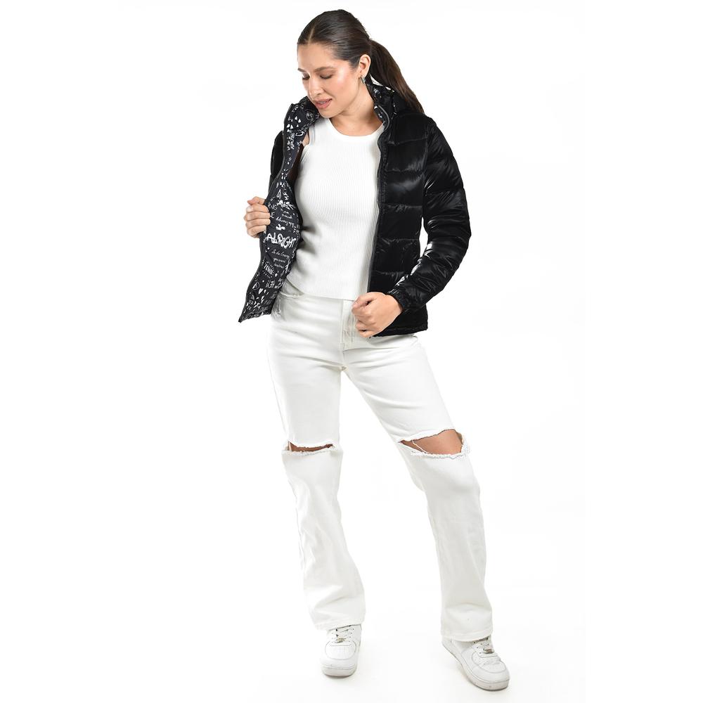 Foto 4 pulgar | Chamarra Doble Vista Con Capucha Roman Fashion /juvenil  7235 (negro) Negro