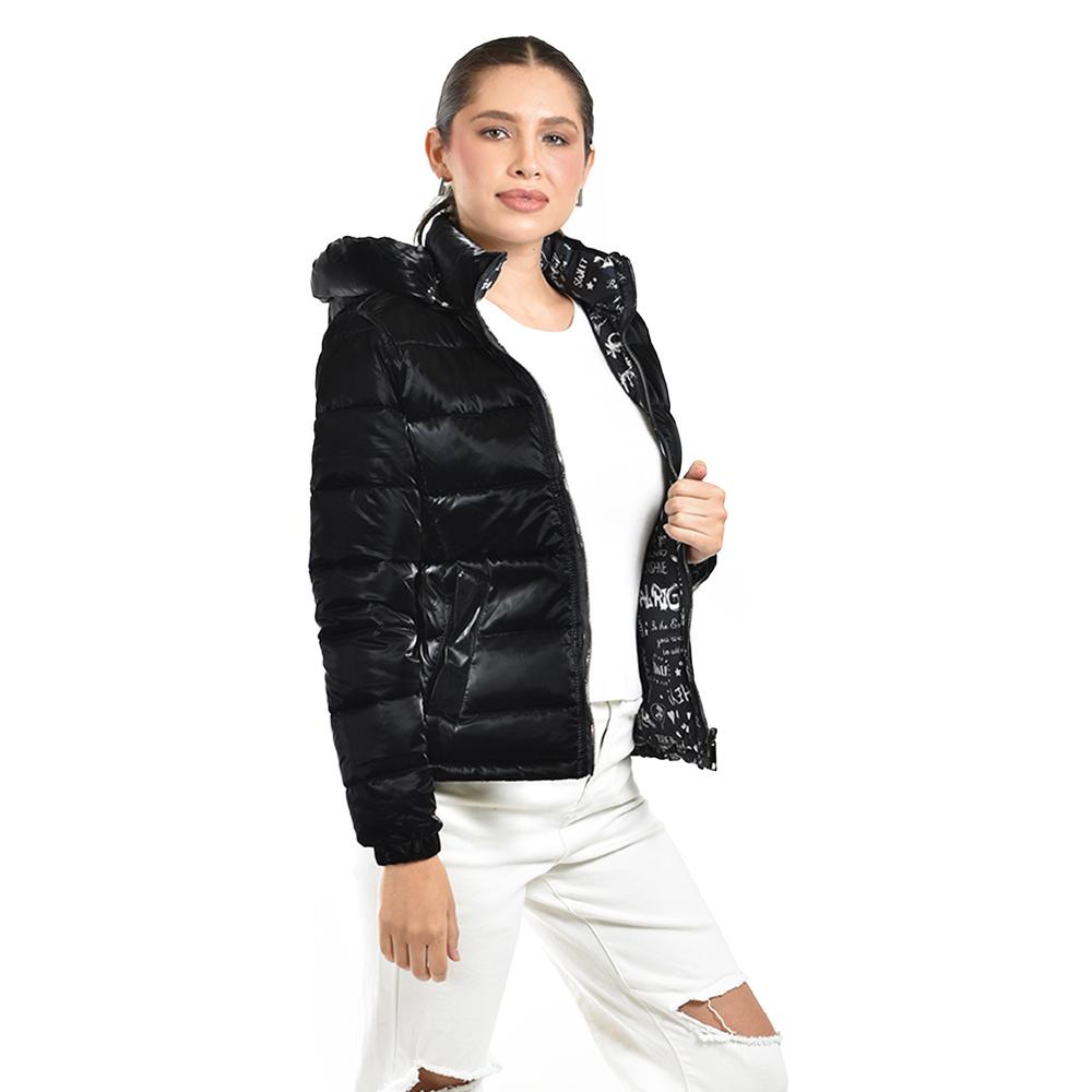 Foto 5 pulgar | Chamarra Doble Vista Con Capucha Roman Fashion /juvenil  7235 (negro) Negro