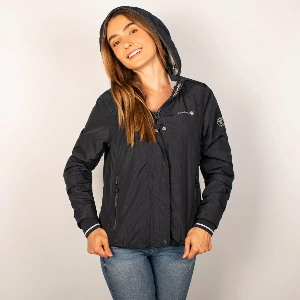 Foto 4 pulgar | Chamarra Greenlander Impermeable Para Mujer Con Capucha Desmontable