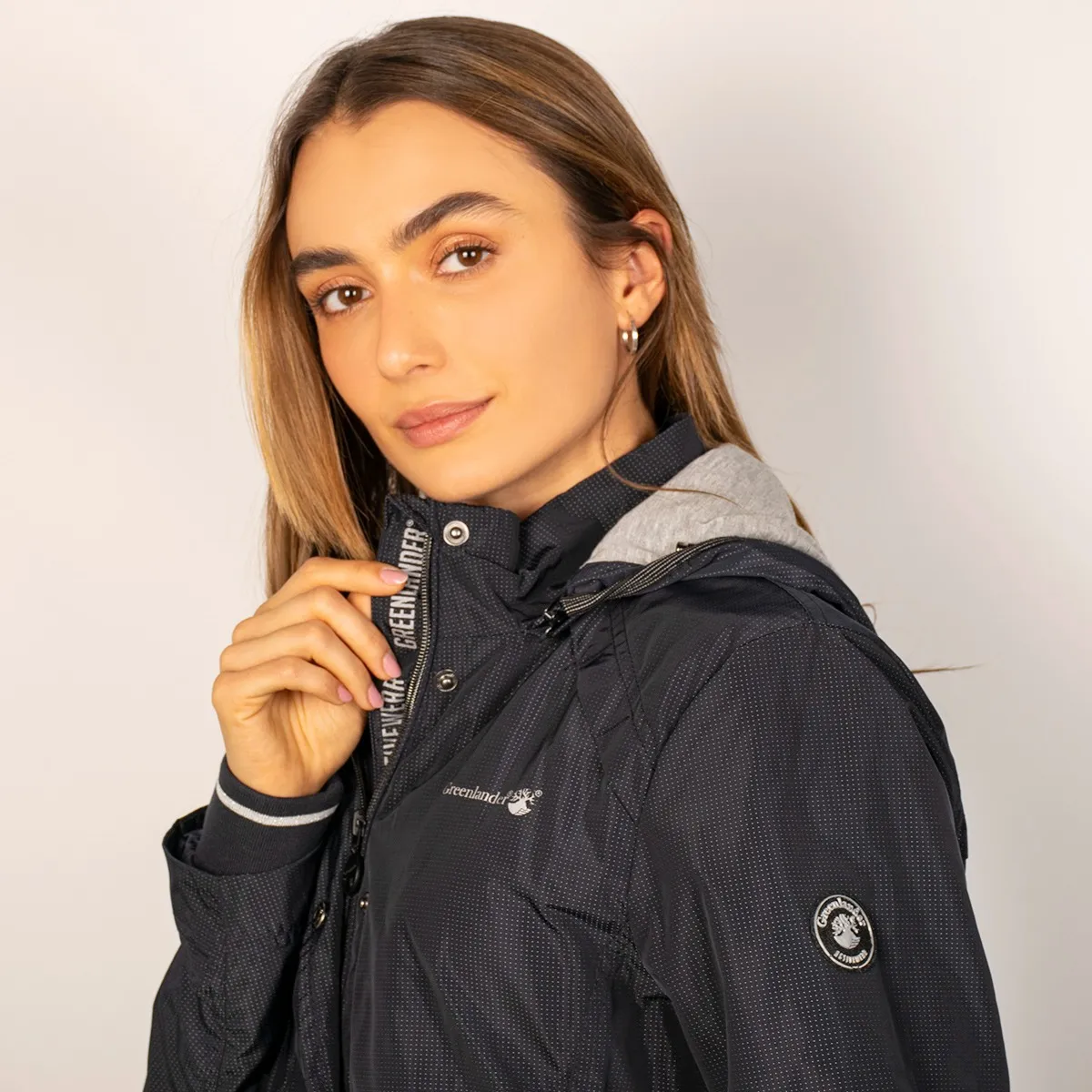 Foto 5 pulgar | Chamarra Greenlander Impermeable Para Mujer Con Capucha Desmontable