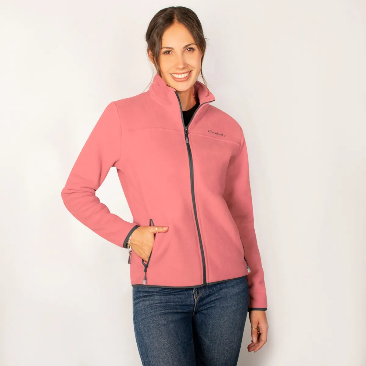 Foto 2 pulgar | Chamarra Greenlander Para Mujer Sudadera Fleece Con Gorro Polar