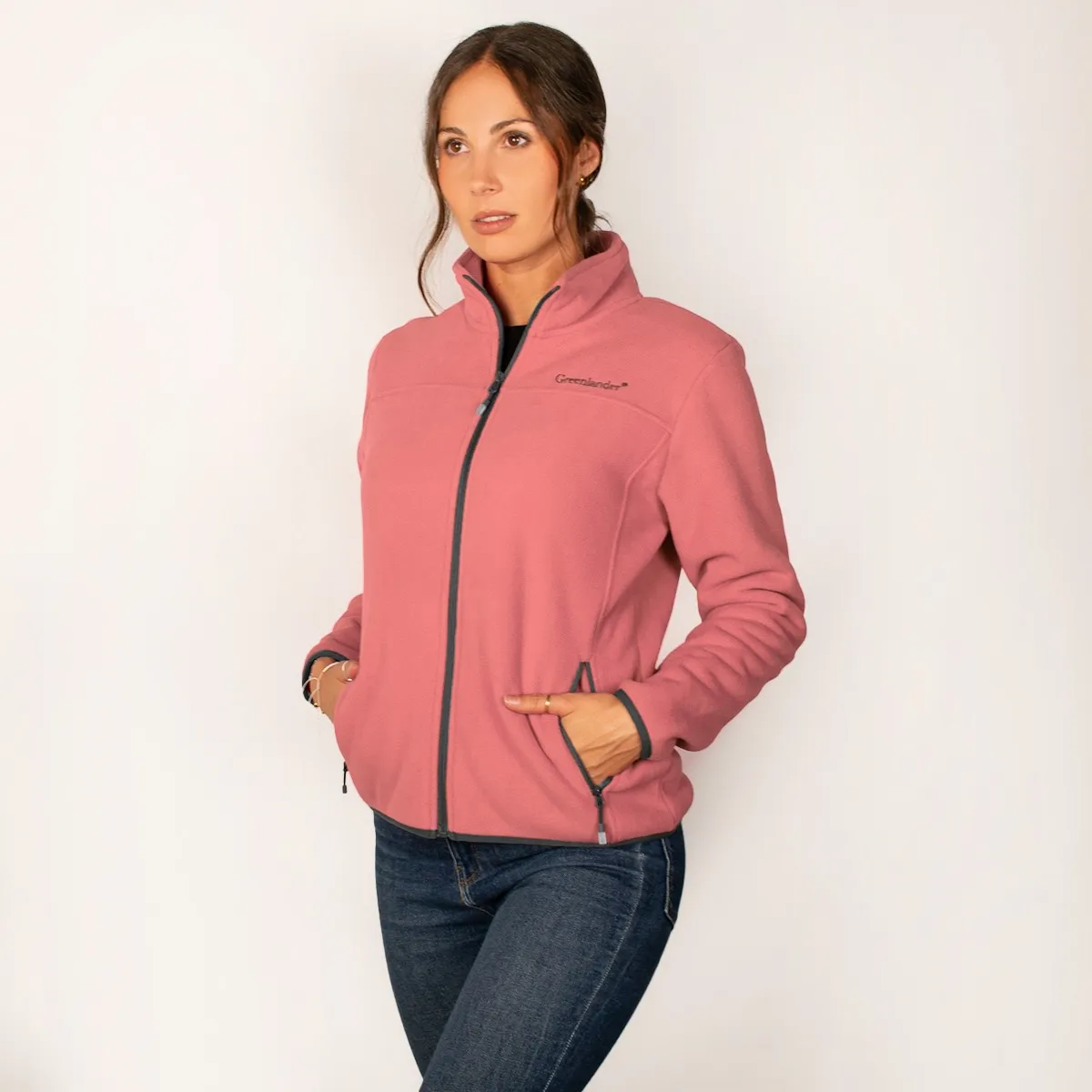Foto 4 pulgar | Chamarra Greenlander Para Mujer Sudadera Fleece Con Gorro Polar