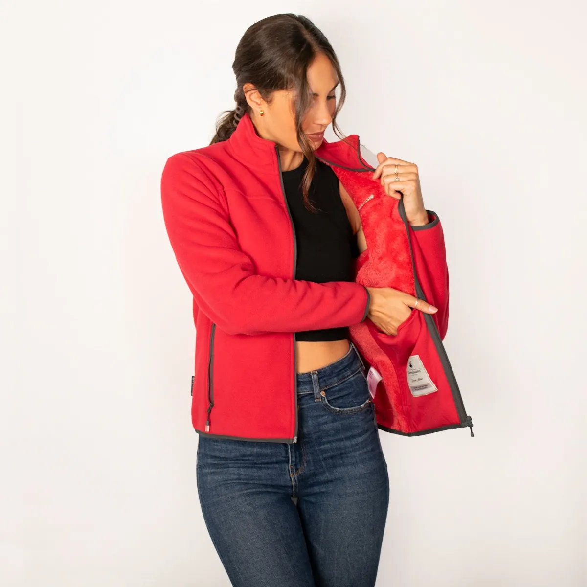 Foto 3 pulgar | Chamarra Greenlander Para Mujer Sudadera Fleece Con Gorro Polar