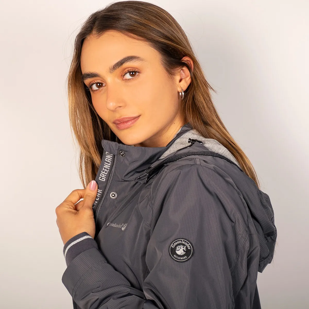 Foto 5 pulgar | Chamarra Greenlander Impermeable Para Mujer Con Capucha Desmontable