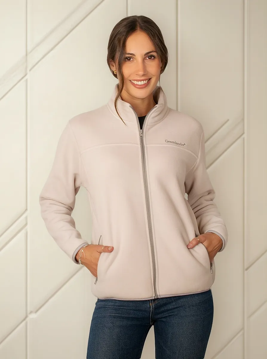Foto 2 pulgar | Chamarra Greenlander Para Mujer Sudadera Fleece Con Gorro Polar