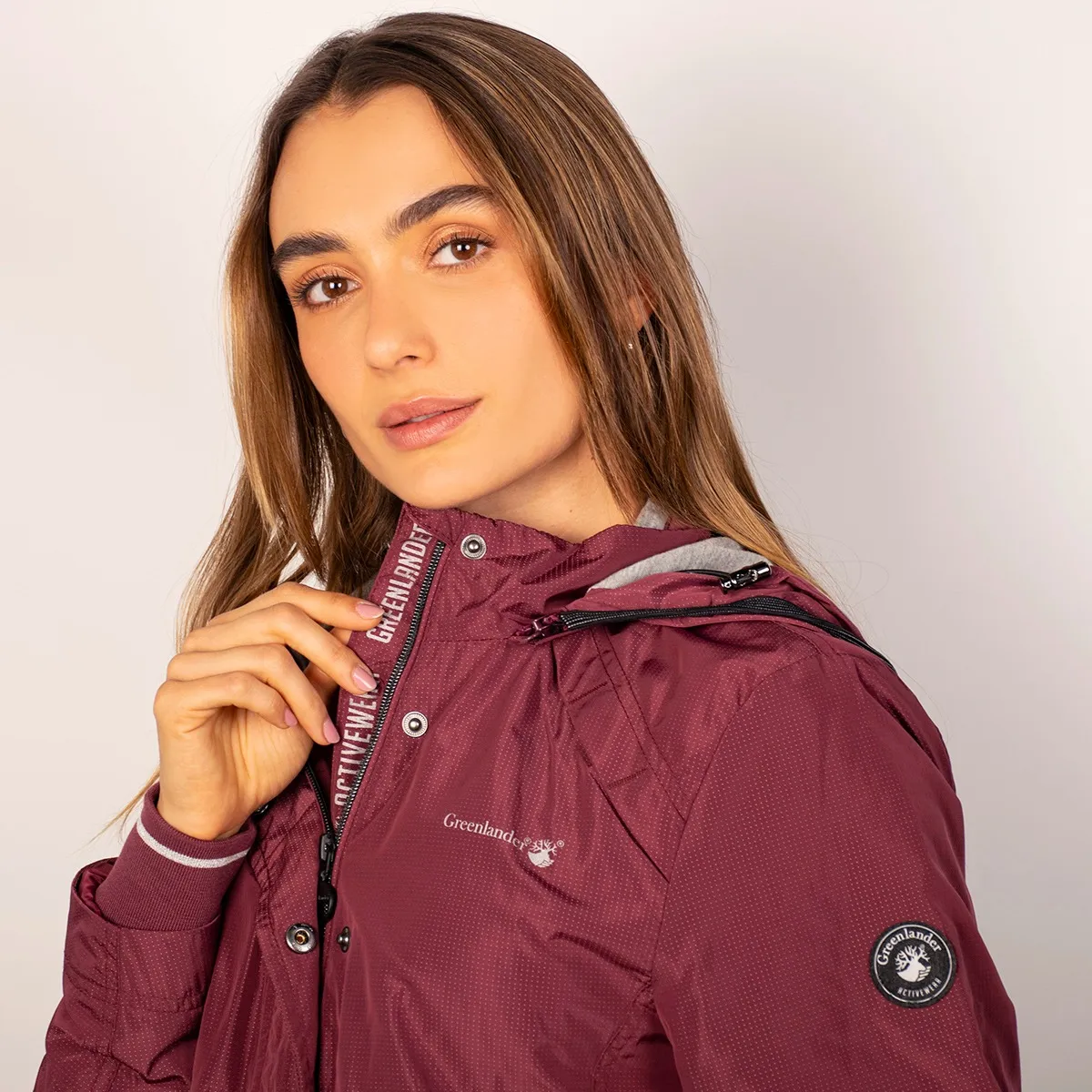 Foto 5 pulgar | Chamarra Greenlander Impermeable Para Mujer Con Capucha Desmontable