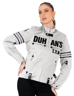 Foto 1 | Chamarra Mujer Biker Con Proteccion Blanco Roosevelt A317