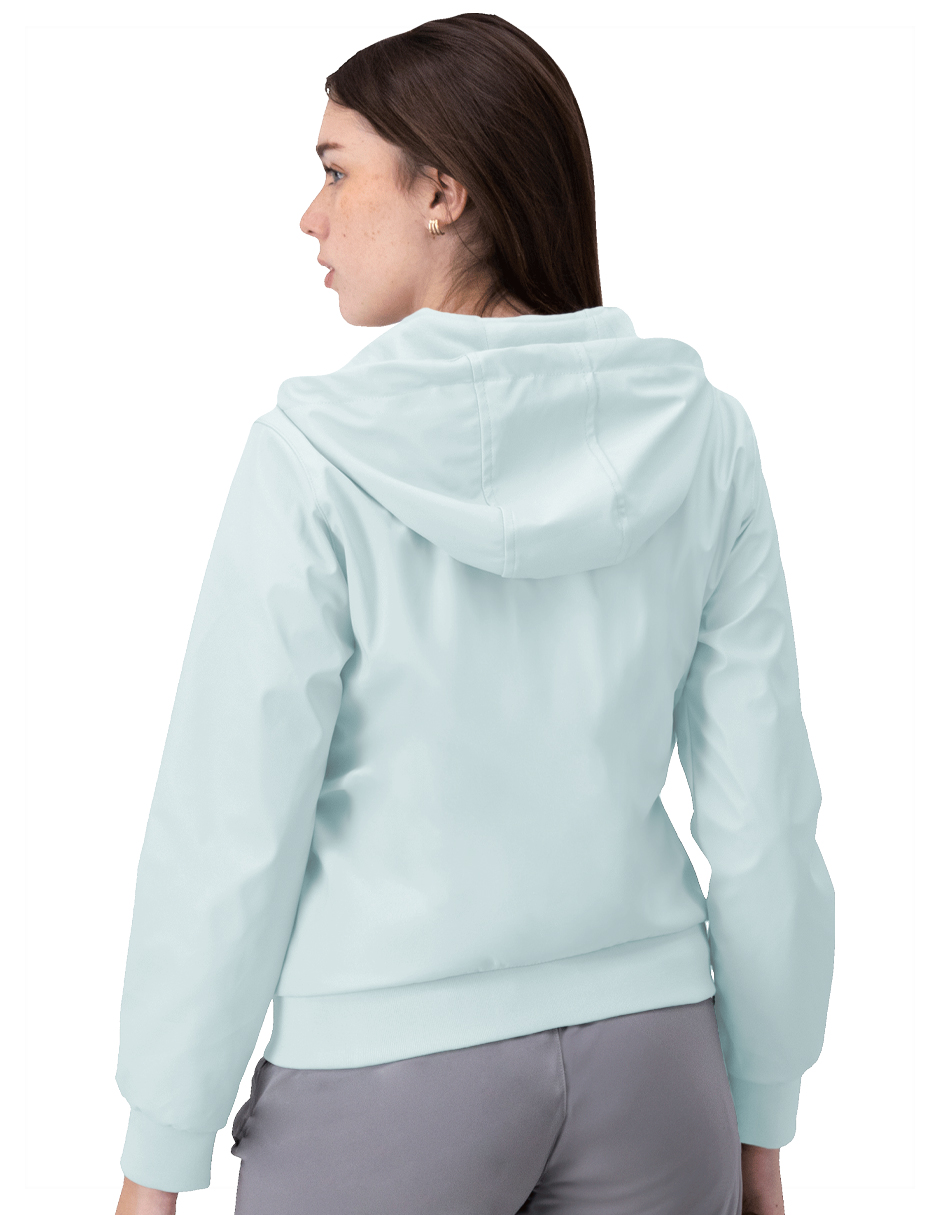 Foto 4 pulgar | Chamarra Boombre Mujer Premium Con Capucha Azul Celeste Roosevelt C371