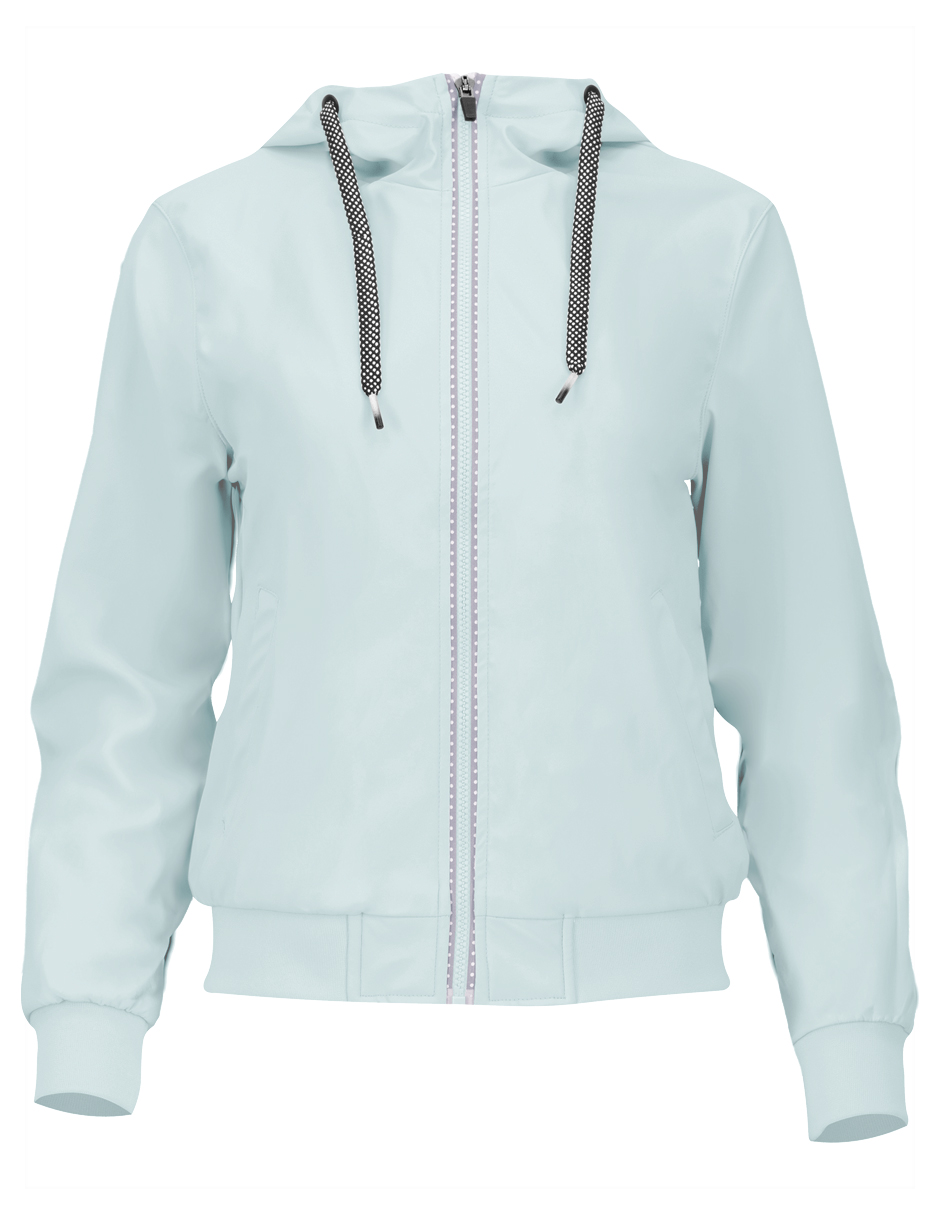 Foto 4 | Chamarra Boombre Mujer Premium Con Capucha Azul Celeste Roosevelt C371