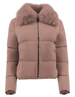Foto 5 | Chamarra Mujer Cuello Con Peluche Acolchada Palo De Rosa Roosevelt A273