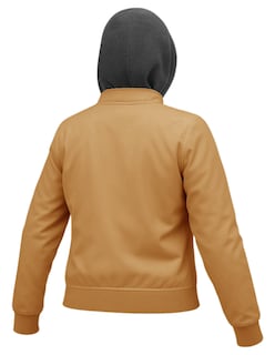 Foto 5 | Chamarra Boomber Mujer Cuello Redondo Con Gorro