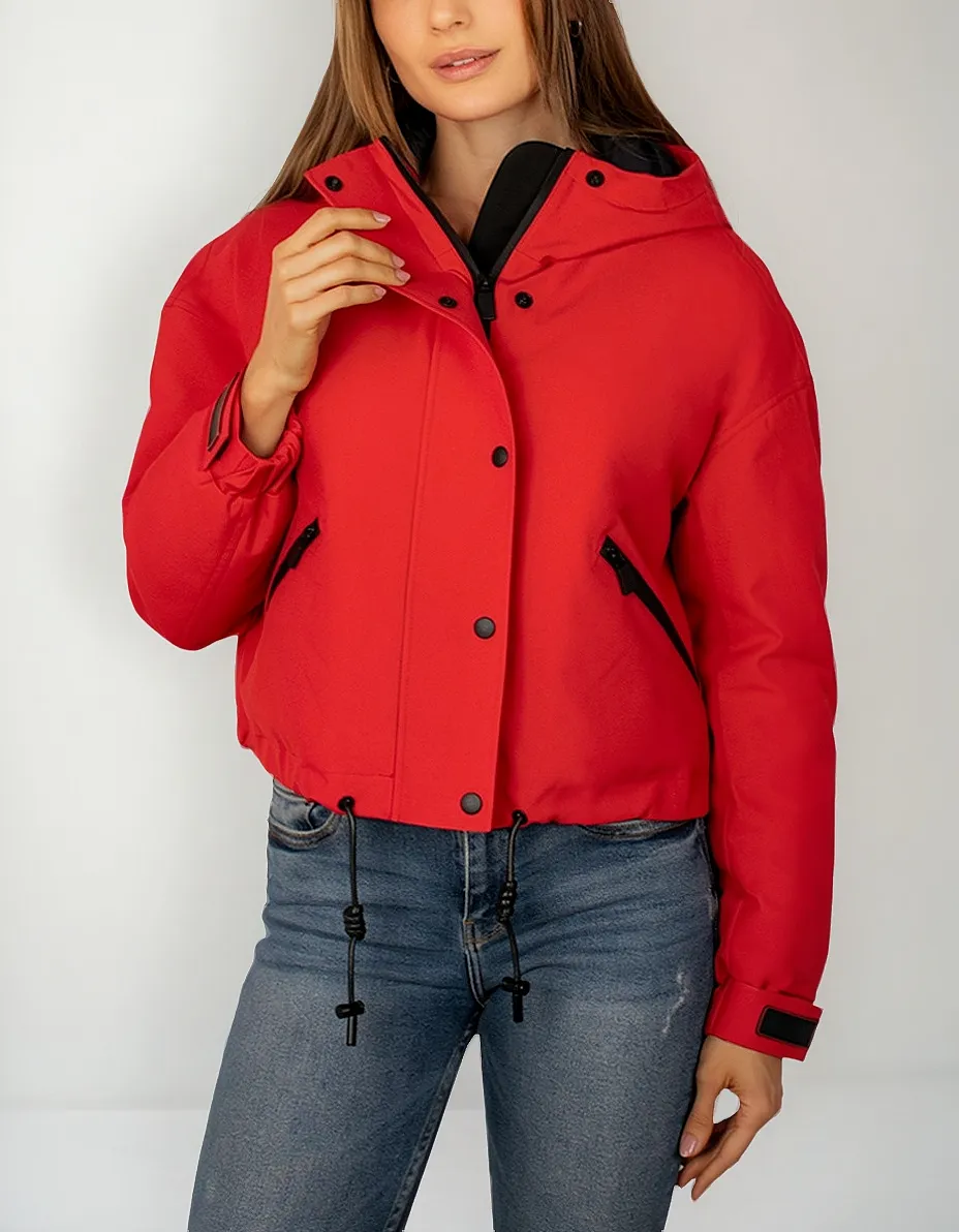 Foto 2 pulgar | Chamarra Greenlander Para Mujer Bomber Con Capucha Fija