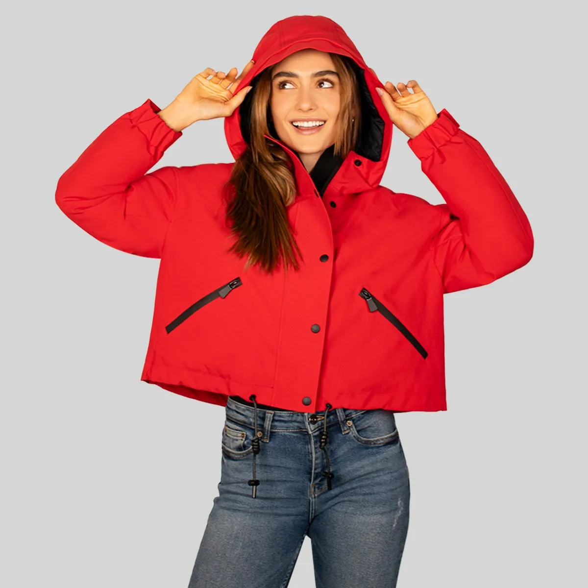 Foto 4 pulgar | Chamarra Greenlander Para Mujer Bomber Con Capucha Fija